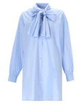 Blue Band Collar Mini Dress 1