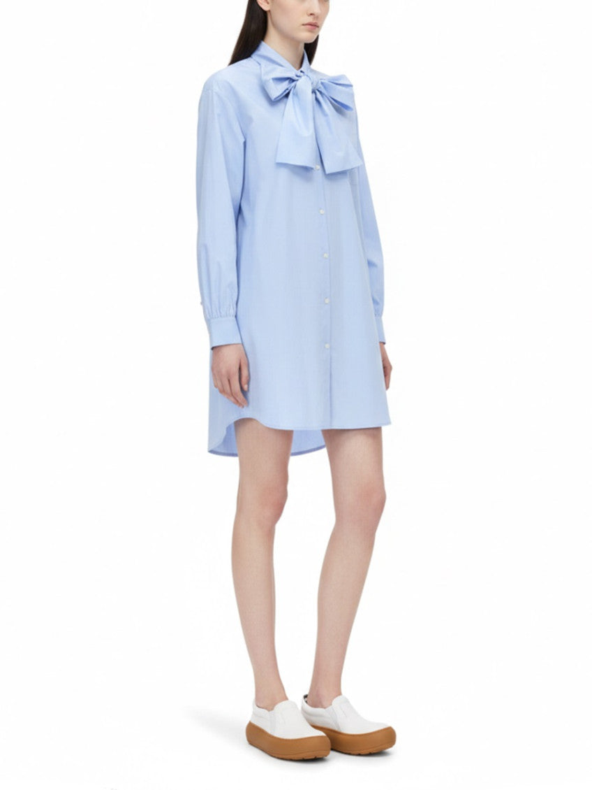 Blue Band Collar Mini Dress 2