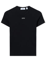 Black Logo Round Neck T-Shirt 1