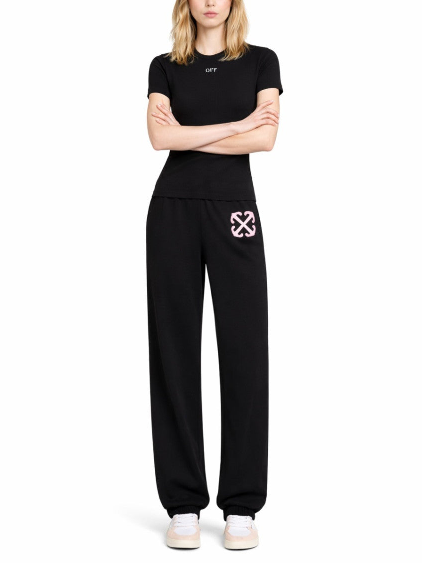 Black Logo Round Neck T-Shirt 2