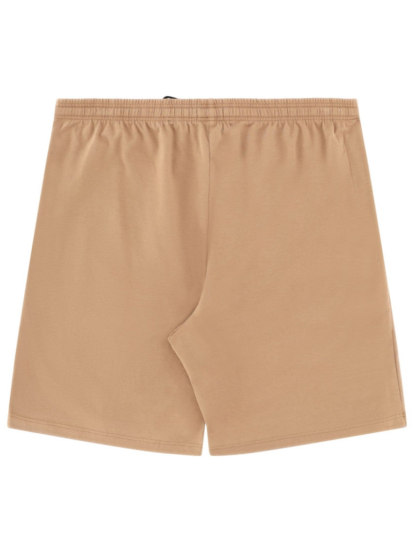 Beige Logo Shorts 2