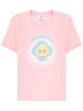 Light Pink Graphic Crew Neck T-Shirt 1
