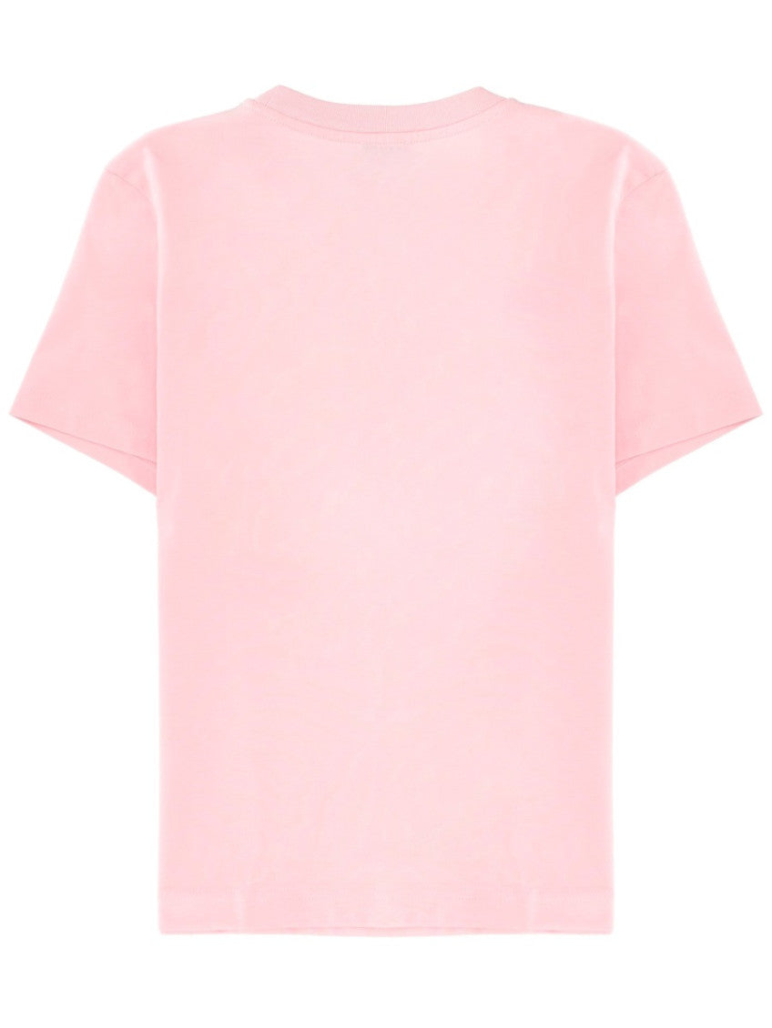 Light Pink Graphic Crew Neck T-Shirt 2
