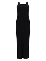 Black Square Neck Maxi Dress 1