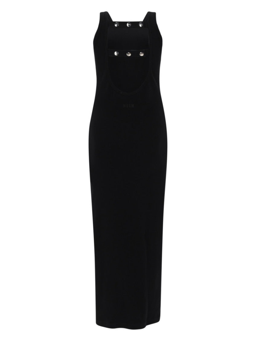 Black Square Neck Maxi Dress 2