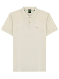 Beige Logo Shirt Collar Polo 1