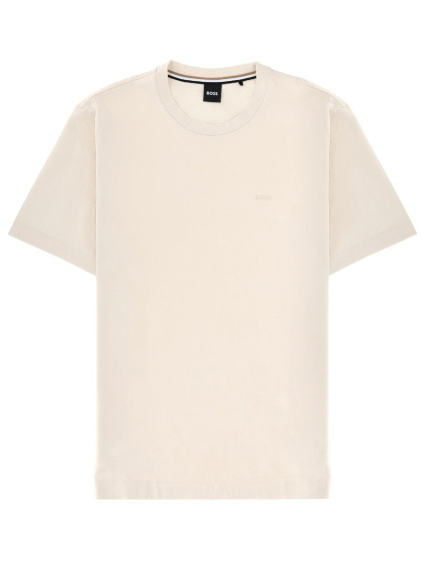 Beige Logo T-Shirt 1
