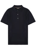 Navy Blue Solid Polo 1