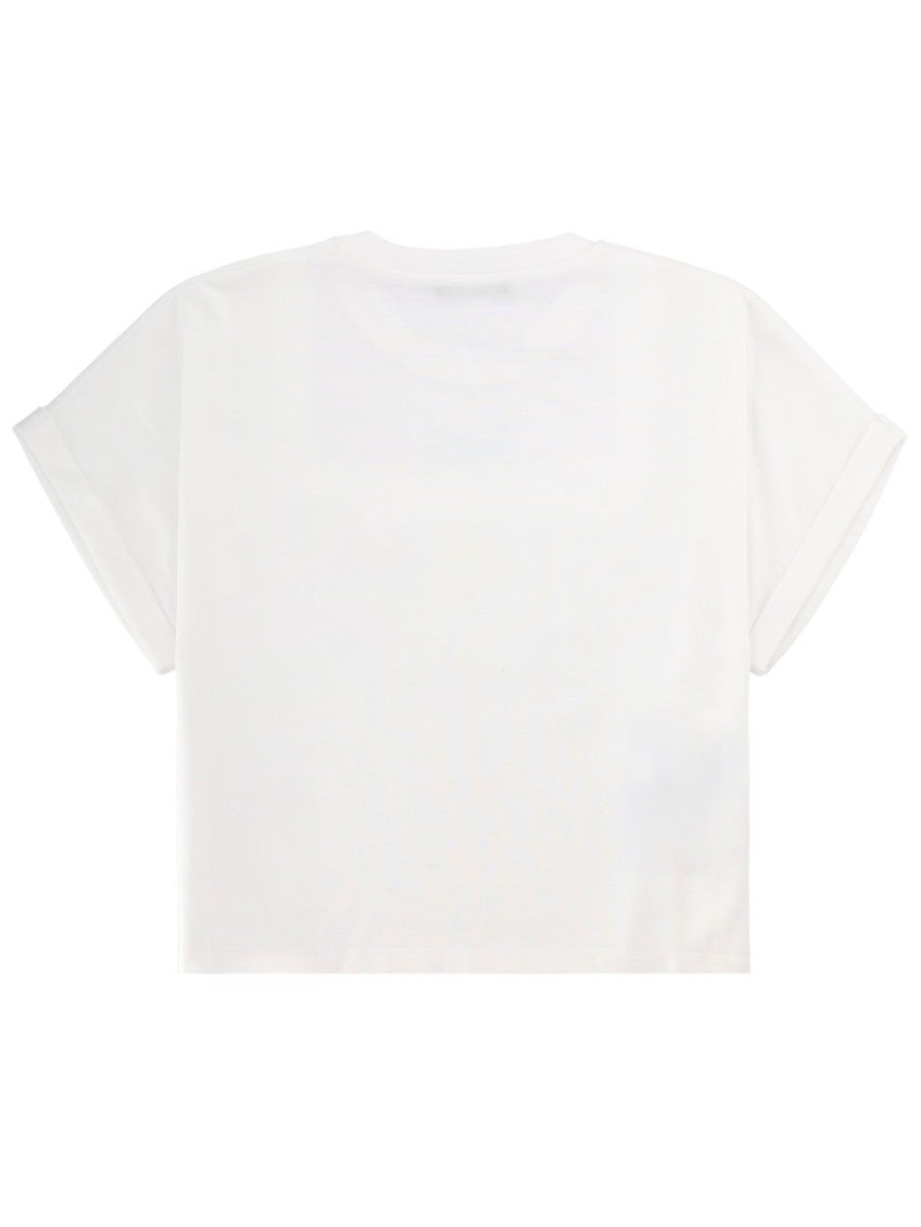 White Logo Crew Neck T-Shirt 2