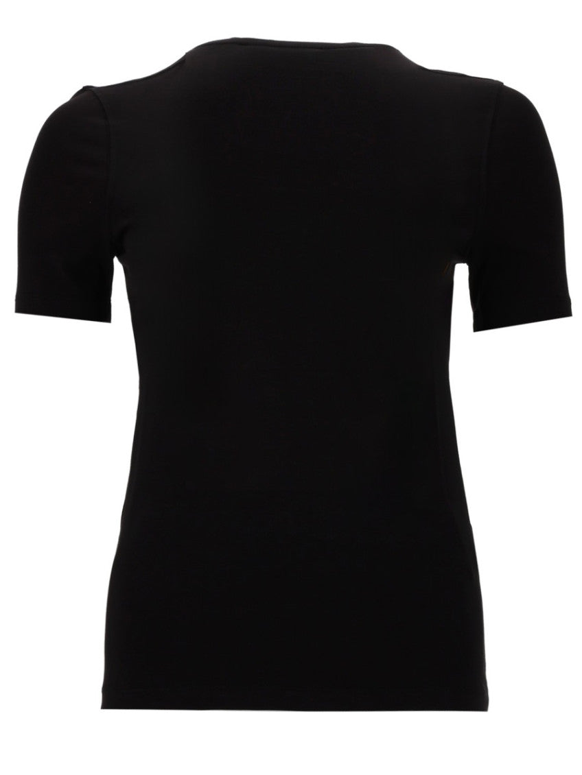 Black Graphic Crew Neck T-Shirt 2