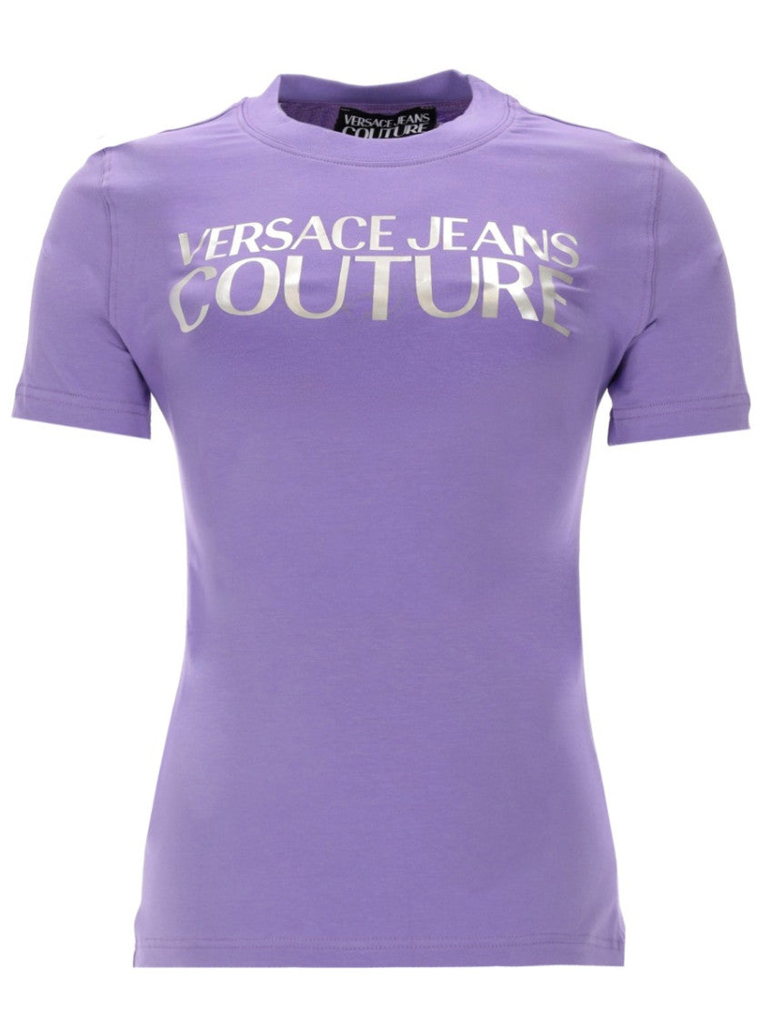 Purple Logo Crew Neck T-Shirt 1