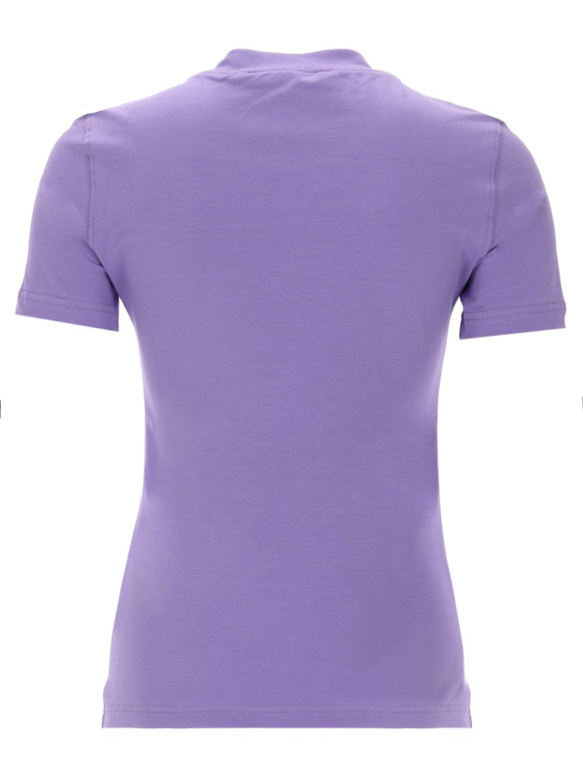 Purple Logo Crew Neck T-Shirt 2