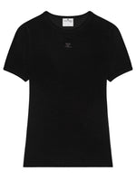 Black Logo Round Neck T-Shirt 1
