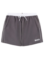 Grey Logo Swim Shorts 1