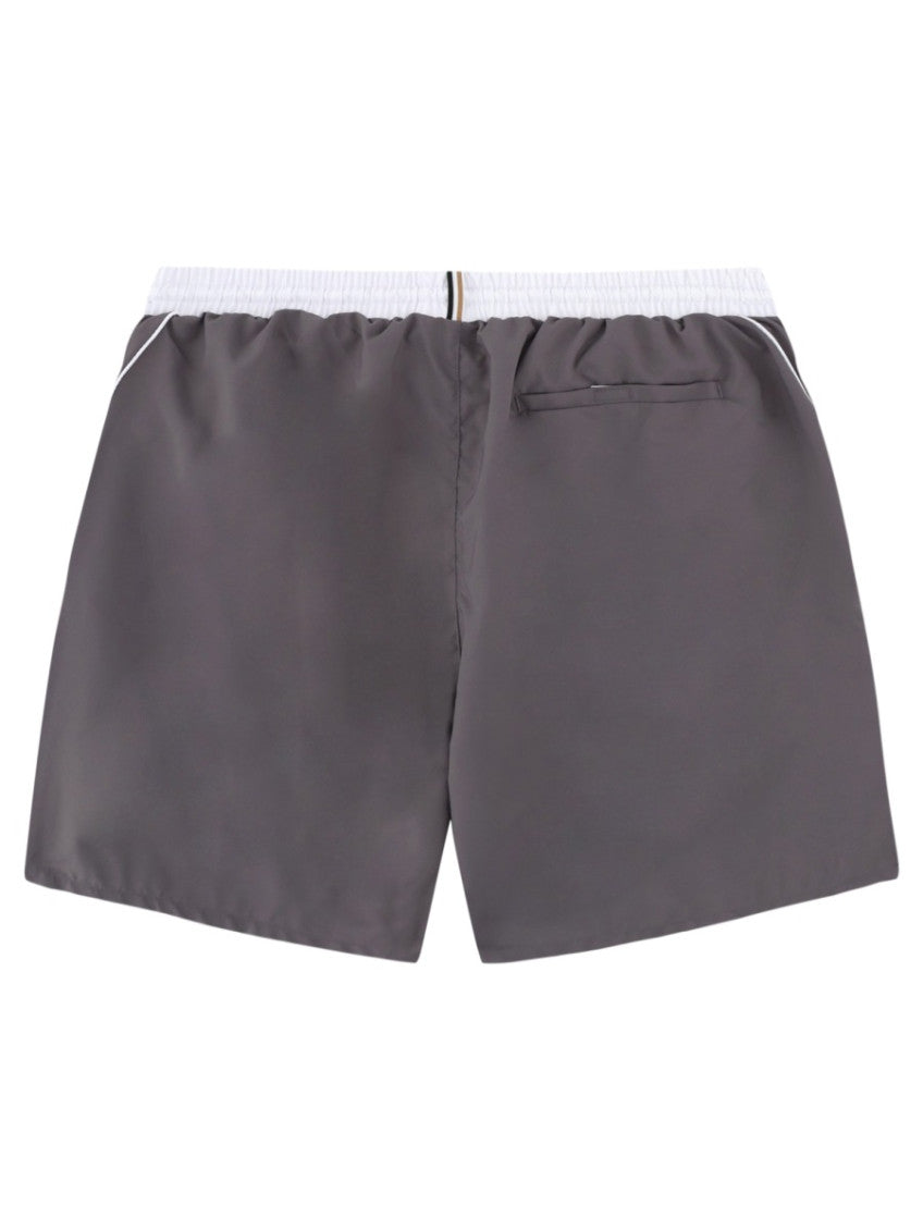 Grey Logo Swim Shorts 2