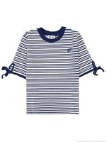 Blue Stripes Crew Neck T-Shirt 1