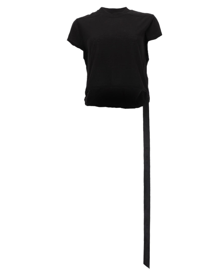 Black Solid Crew Neck T-Shirt 1