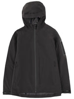 Black Solid Hood Jacket 1