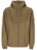 Beige Solid Hood Jacket 1