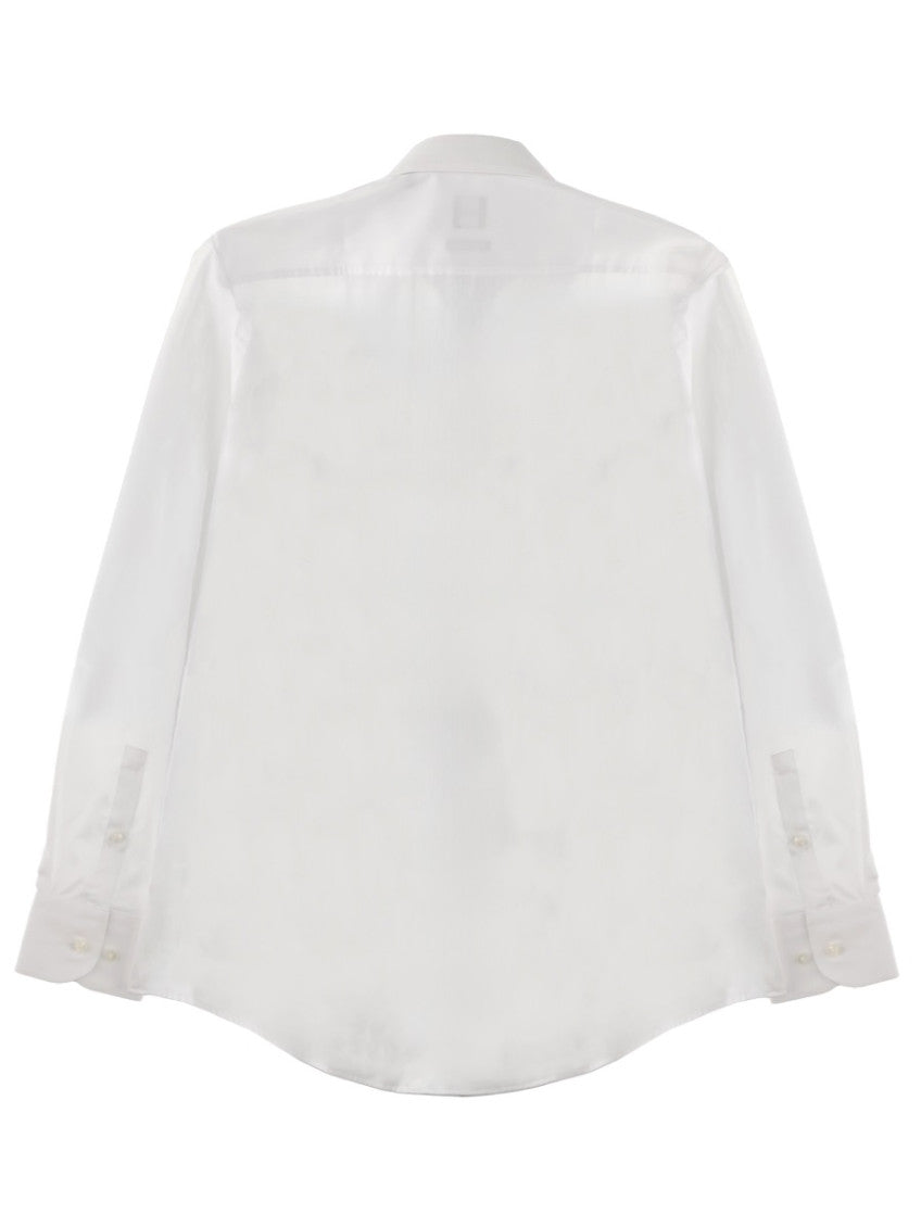 White Regular Solid Shirt 2
