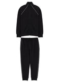 Black Cotton Blend Tracksuit 1