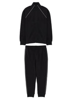 Black Cotton Blend Tracksuit 1