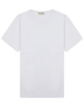 White Solid Crew Neck T-Shirt 1