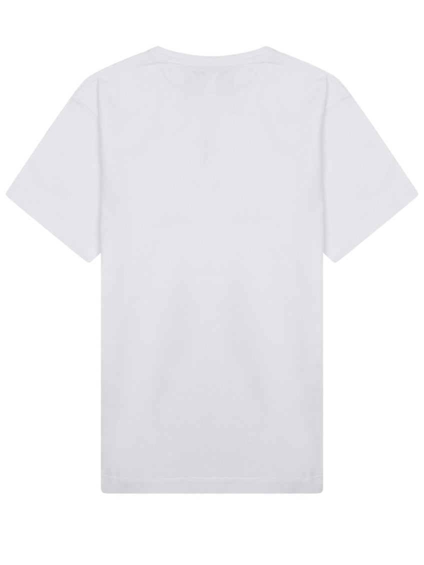 White Solid Crew Neck T-Shirt 2