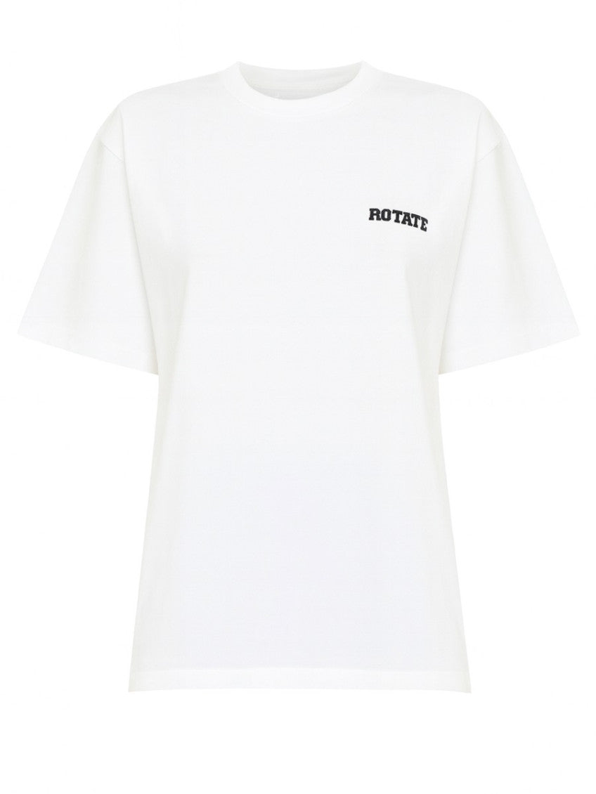 White Graphic Crew Neck T-Shirt 1