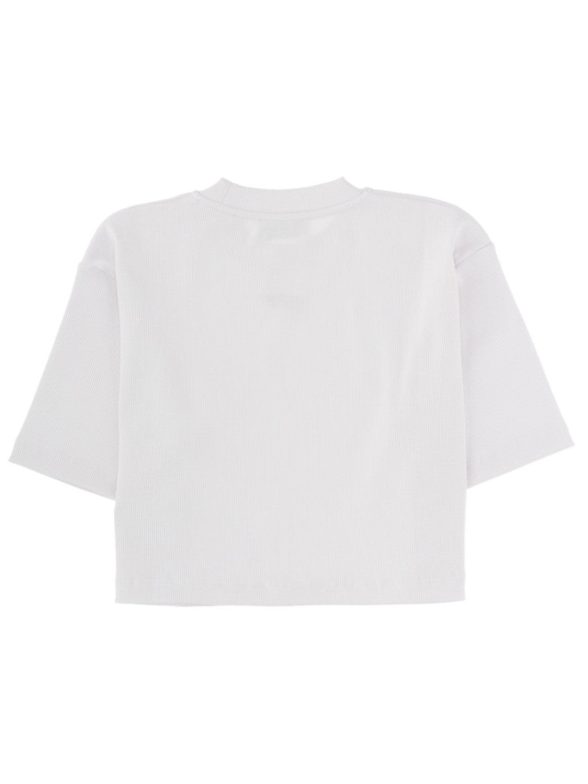 White Logo Crew Neck T-Shirt 2
