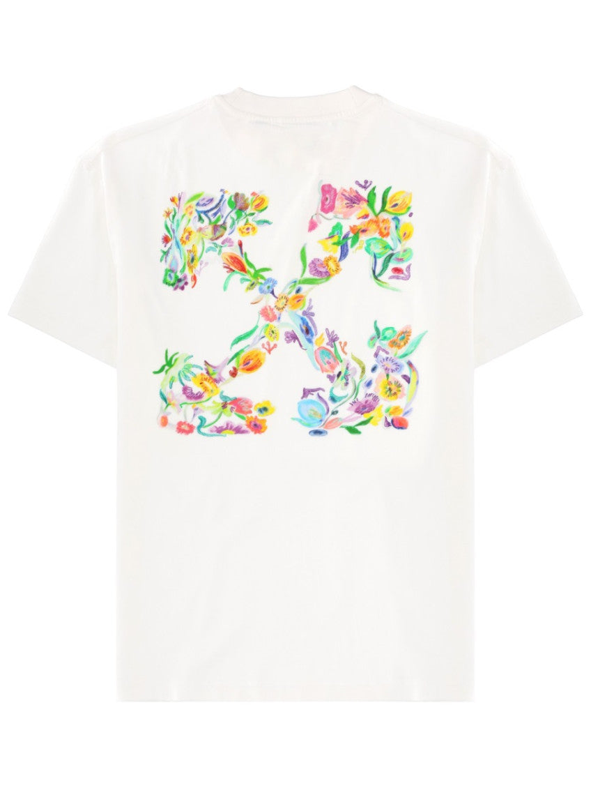 White Logo Crew Neck T-Shirt 2