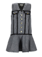 Black V Neck Mini Dress 1
