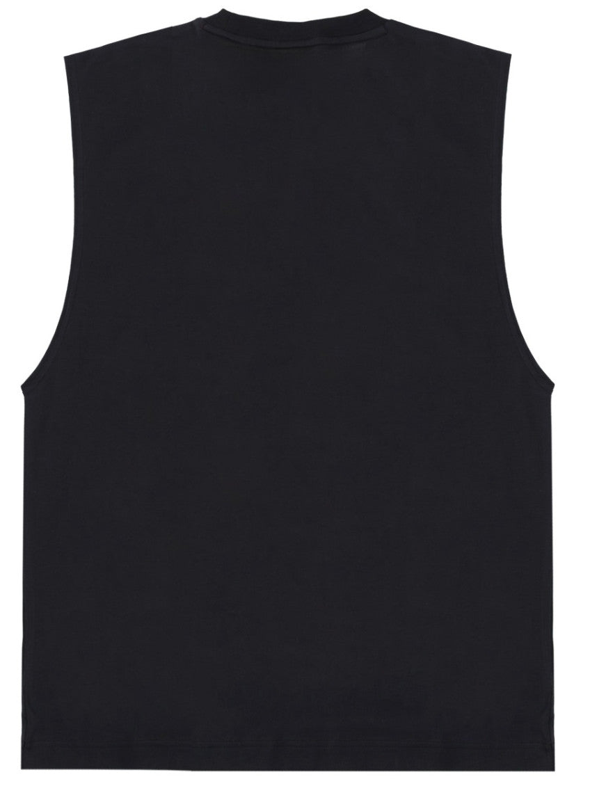 Black Logo Crew Neck Top 2