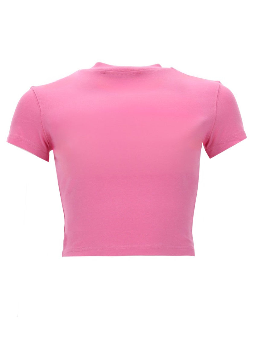 Pink Graphic Crew Neck T-Shirt 2