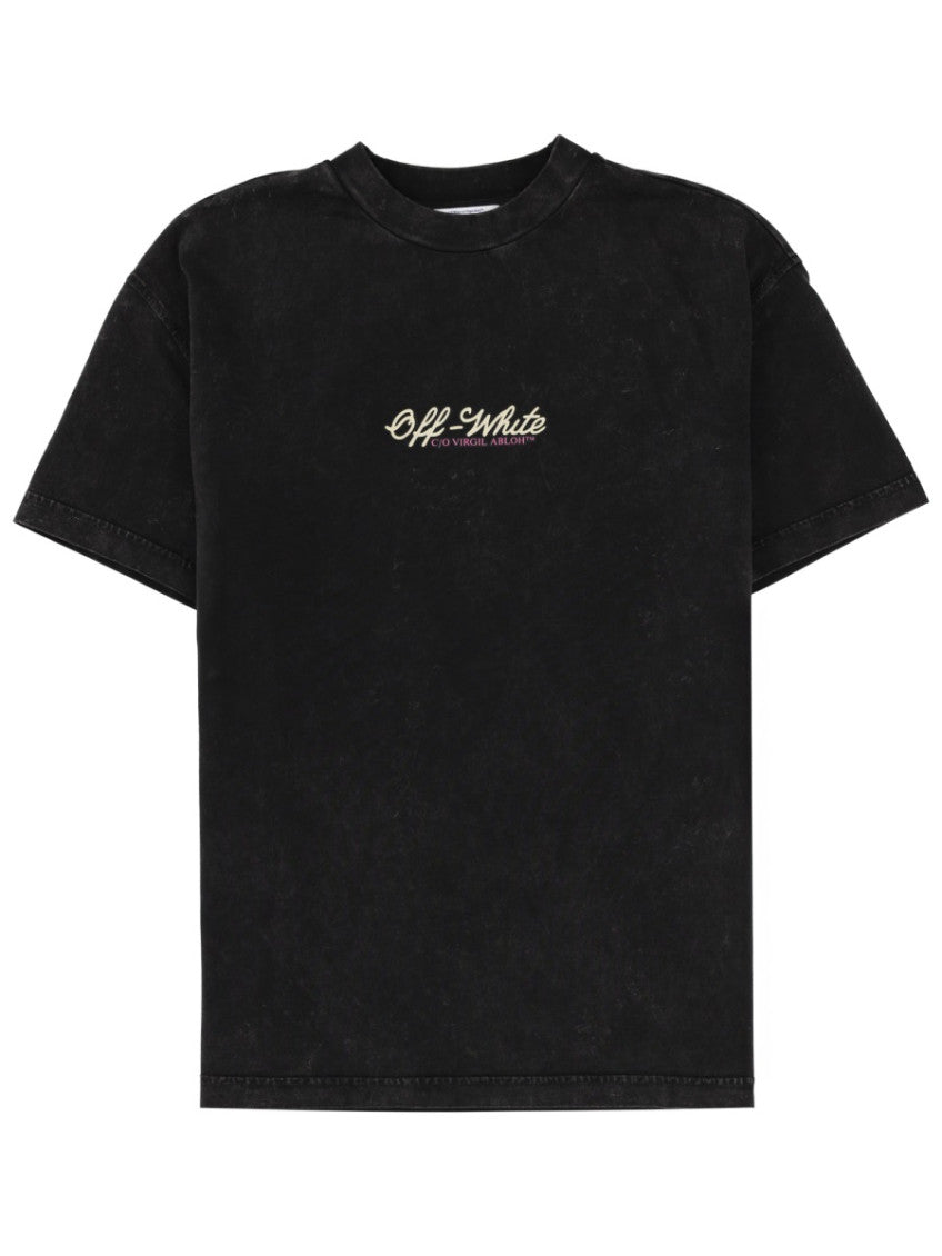 Black Logo Crew Neck T-Shirt 1