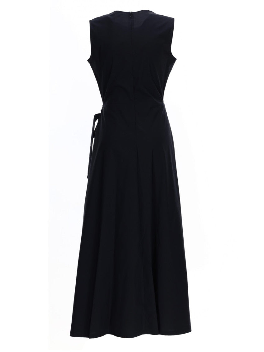 Blue Round Neck Maxi Dress 2