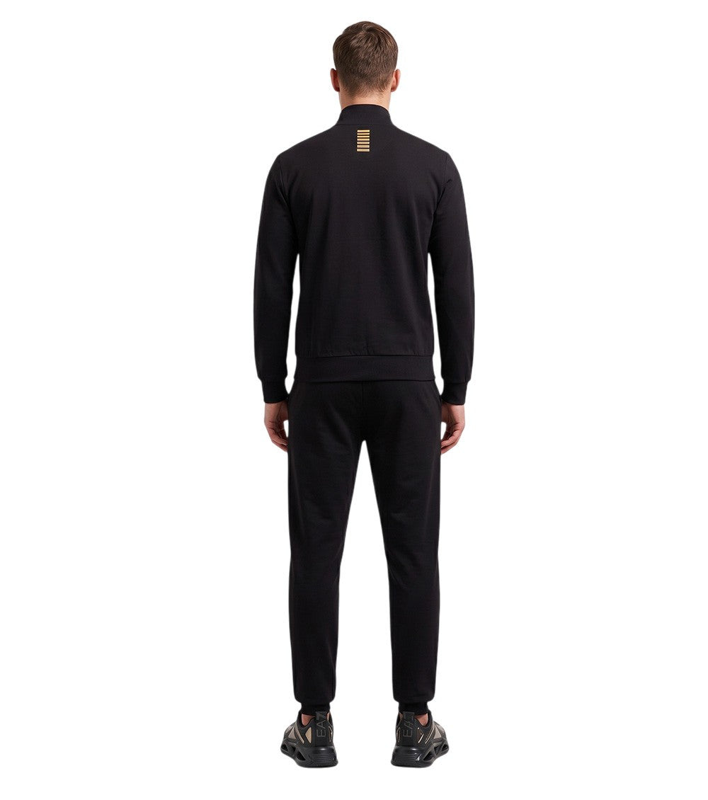 Black Cotton Logo Tracksuit 2