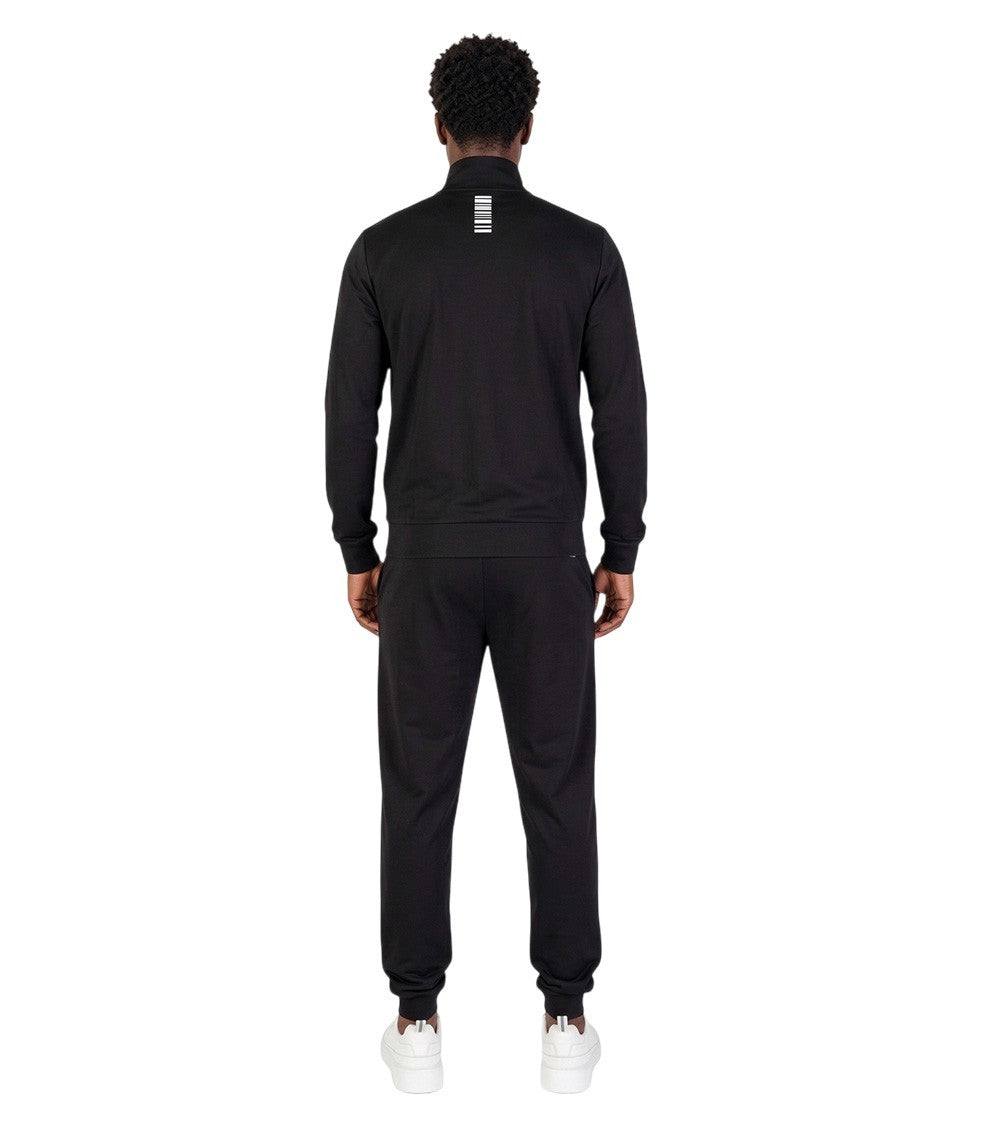 Black Cotton Logo Tracksuit 2