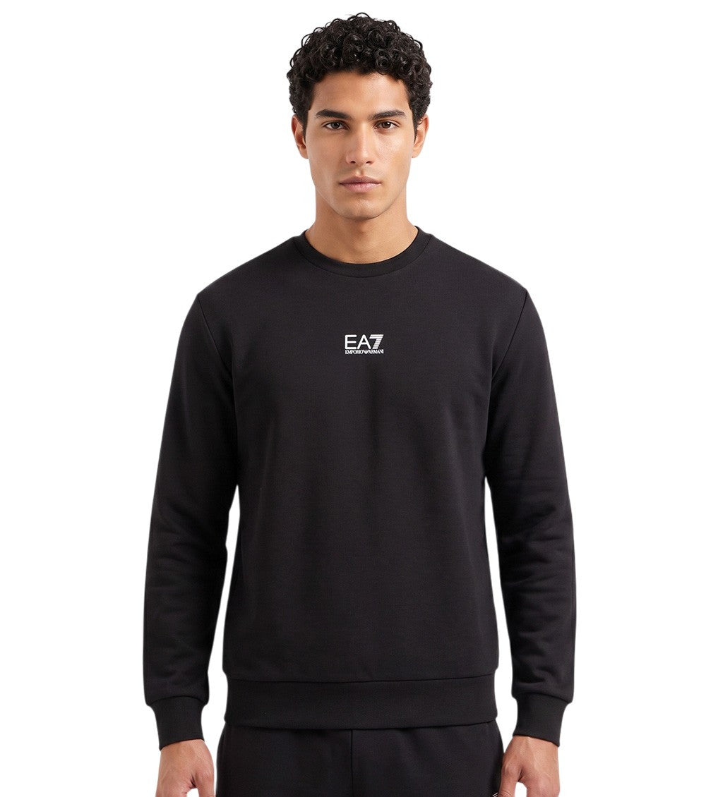 Black Logo Crew Neck Sweatshirt 1