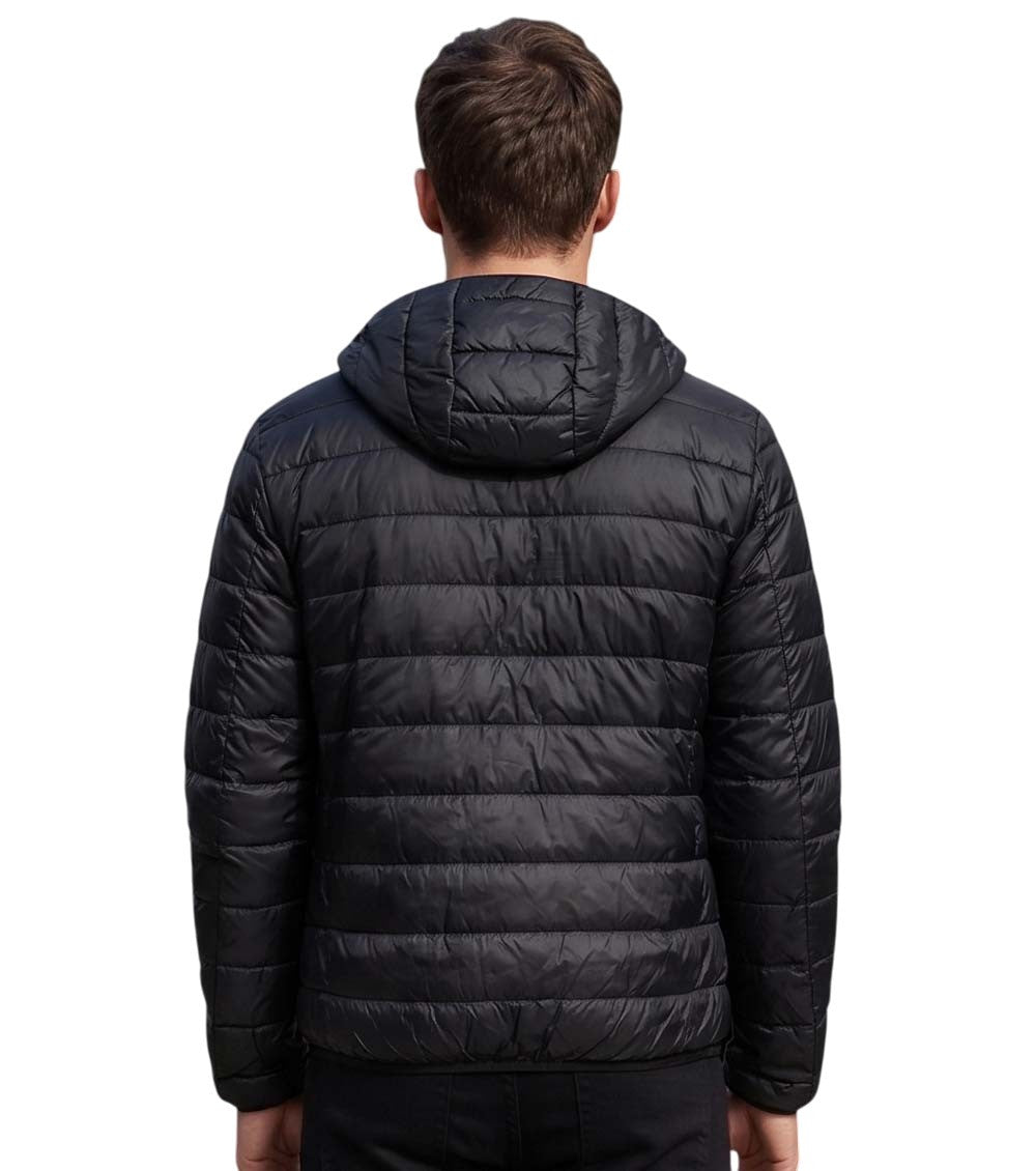 Black Quilted Hood Jacket 2