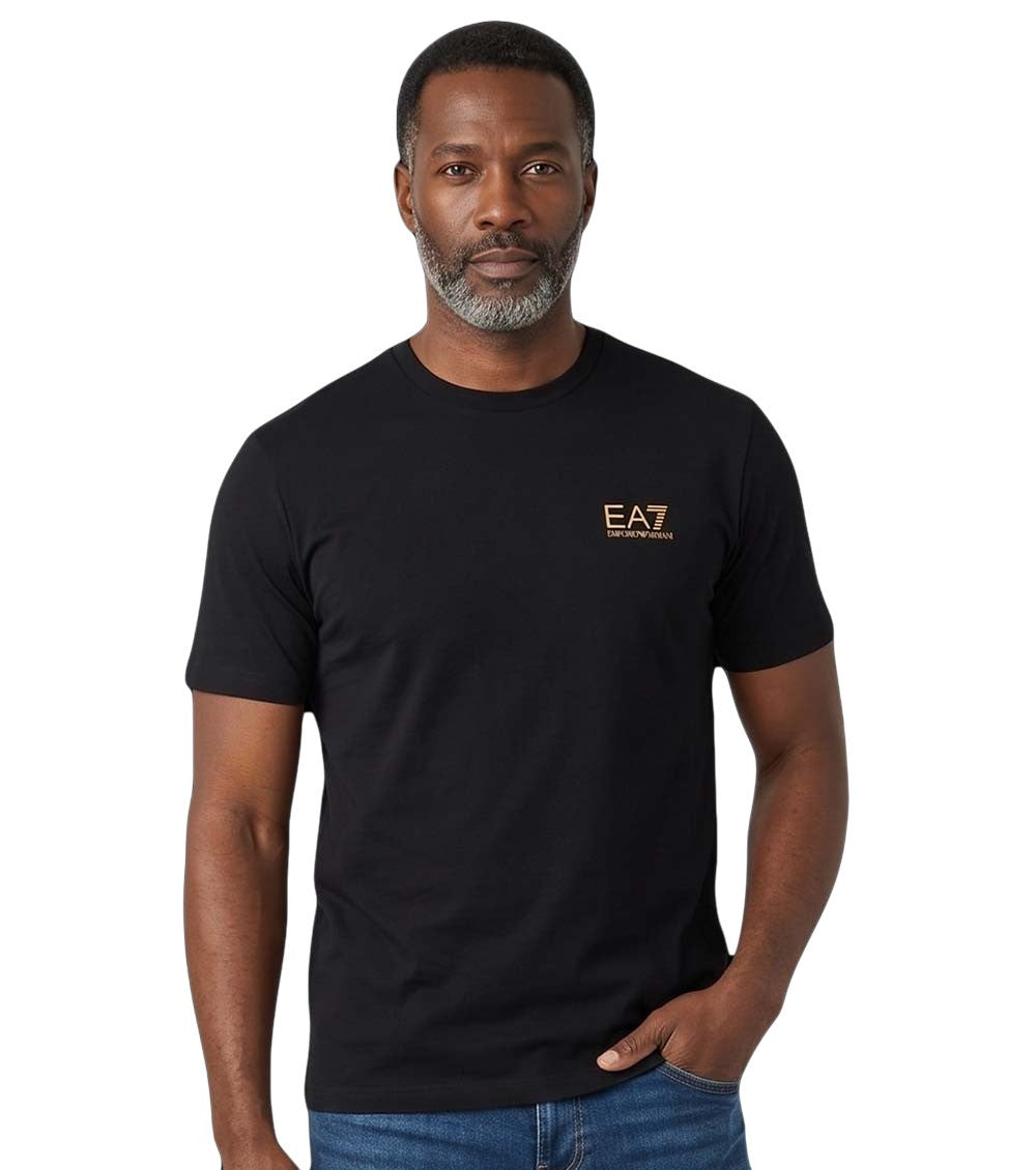 Black Logo Crew Neck T-Shirt 1