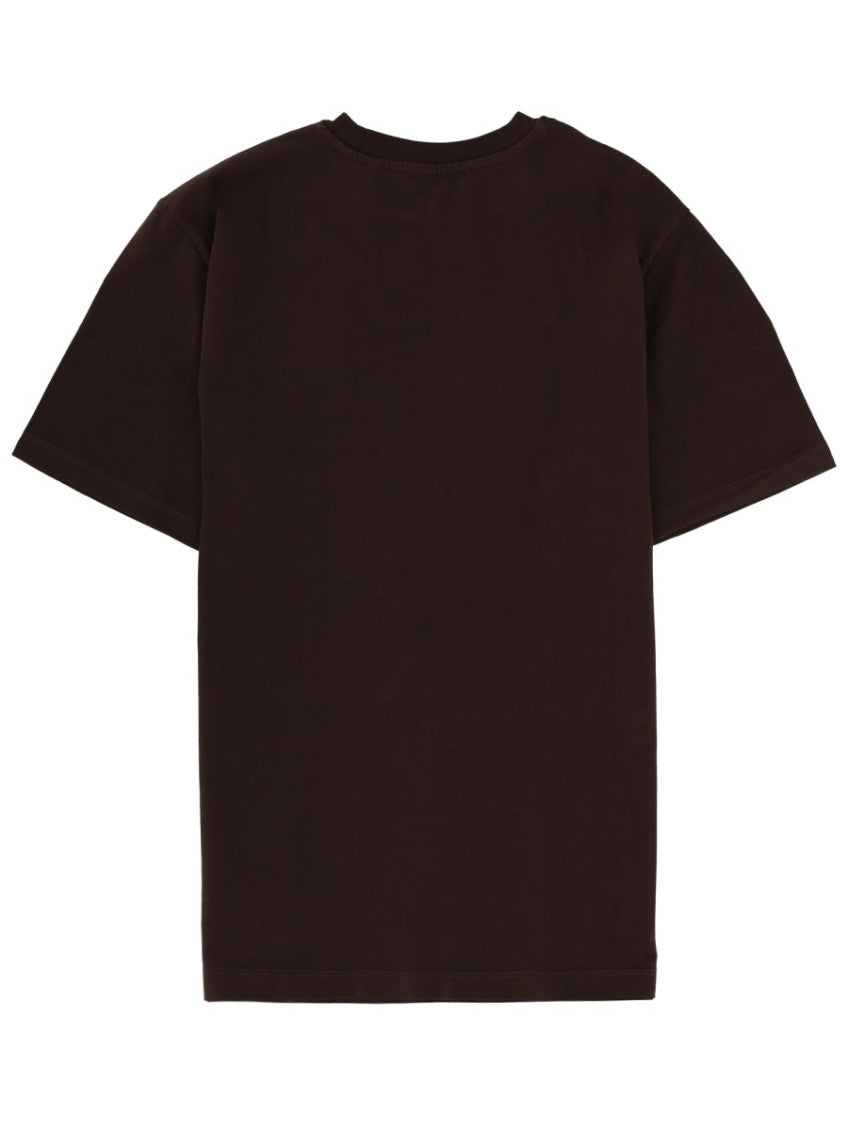 Brown Logo Crew Neck T-Shirt 2