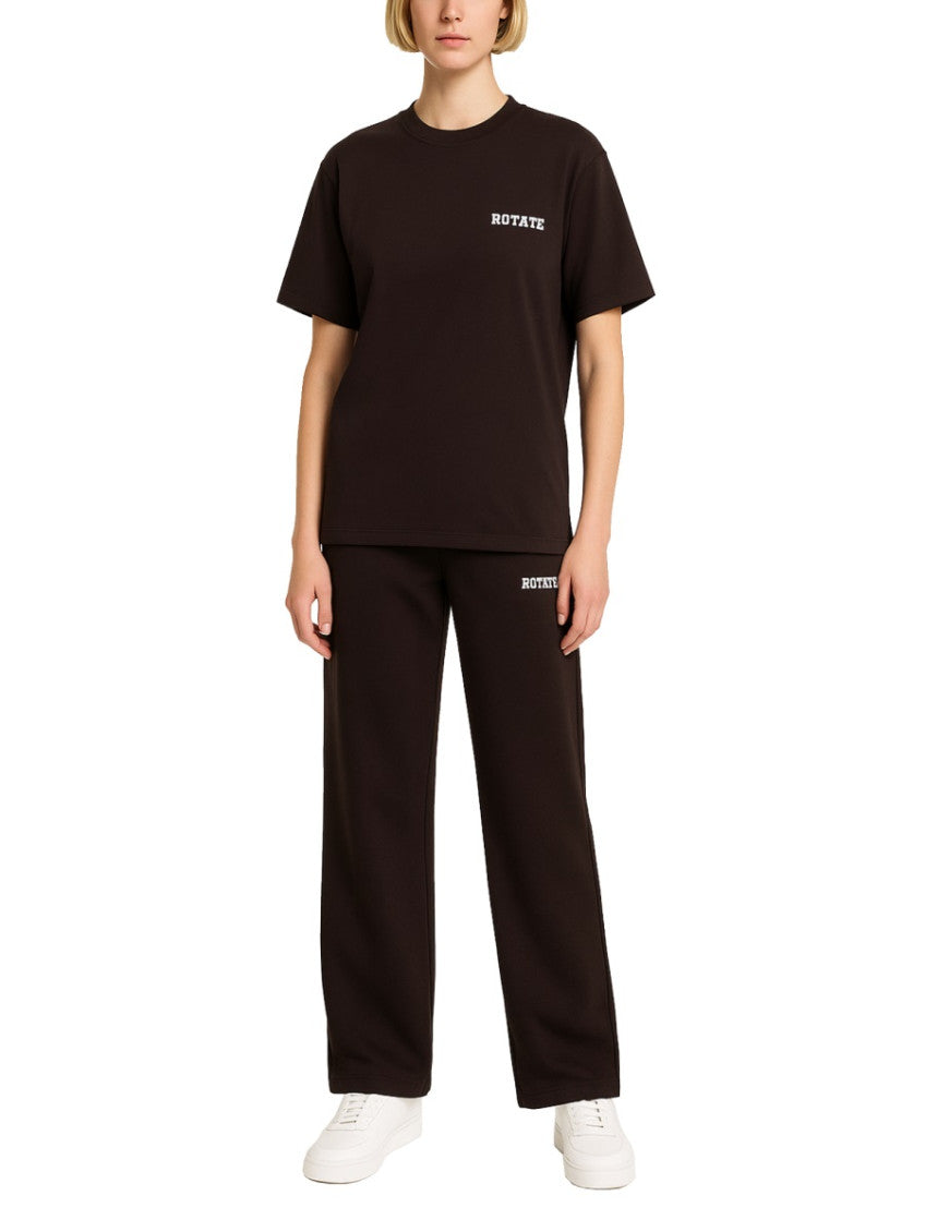 Brown Logo Crew Neck T-Shirt 3