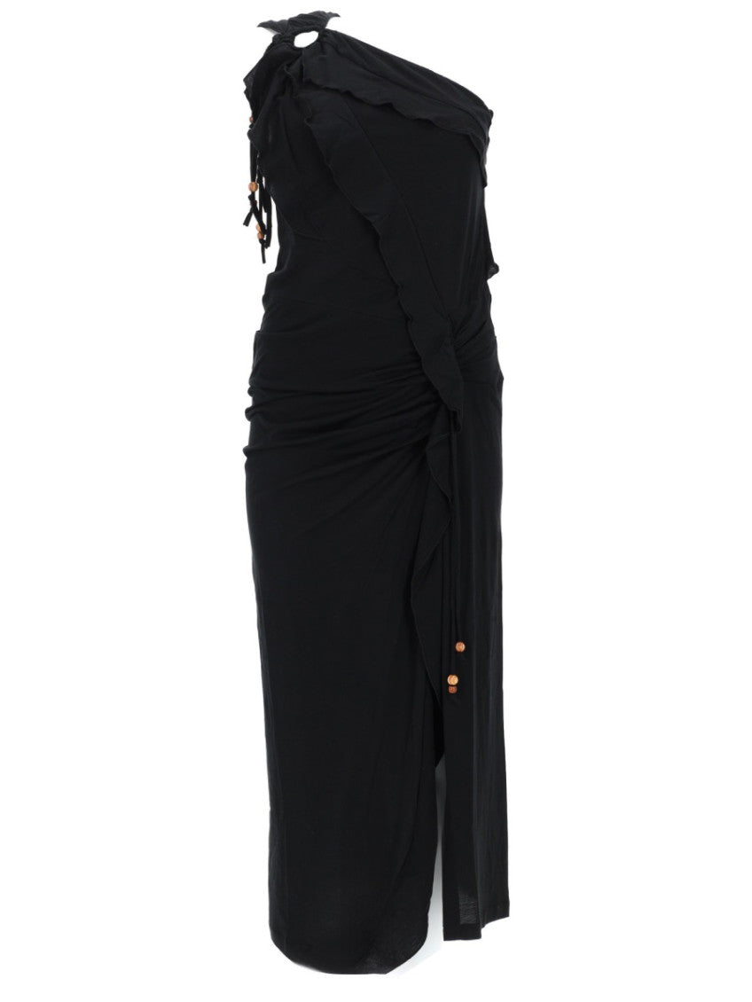 Black One Shoulder Maxi Dress 1