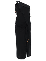 Black One Shoulder Maxi Dress 1