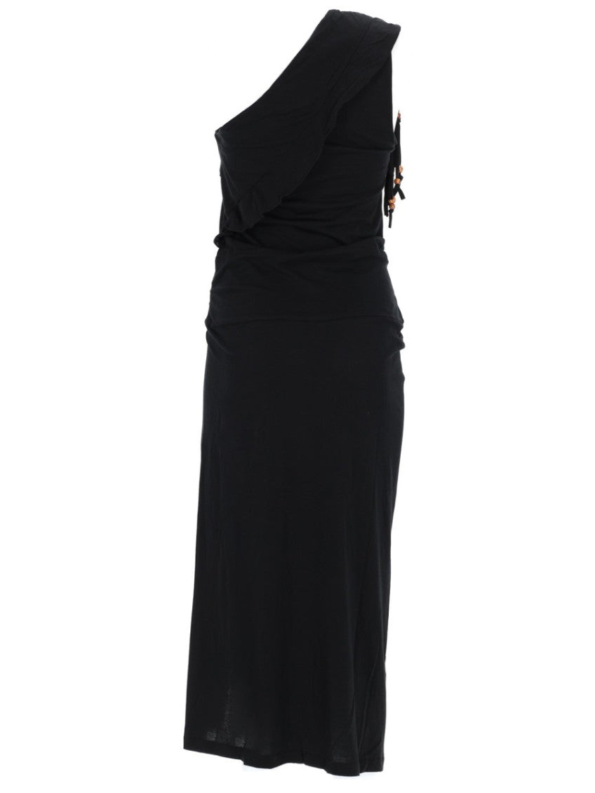 Black One Shoulder Maxi Dress 2