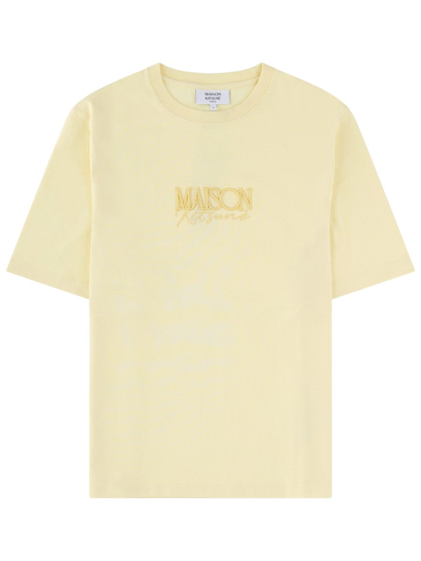Yellow Logo Crew Neck T-Shirt 1