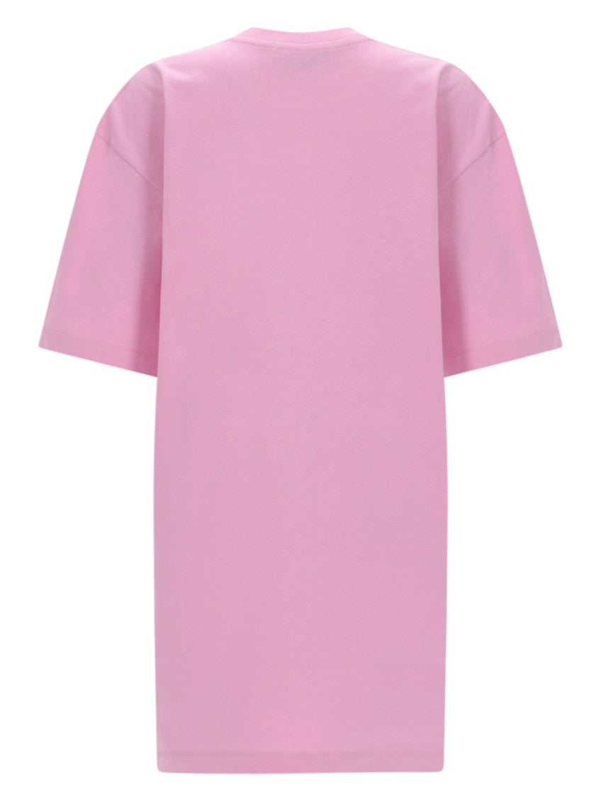 Pink Logo Crew Neck Mini Dress 2