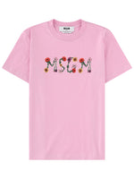 Pink Graphic Crew Neck T-Shirt 1