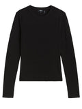 Black Solid Crew Neck T-Shirt 1